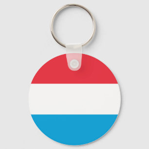 Luxembourg Flag Key Ring