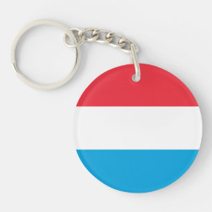 Luxembourg Flag Key Ring