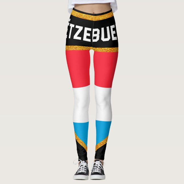 Luxembourg Flag Leggings (Front)