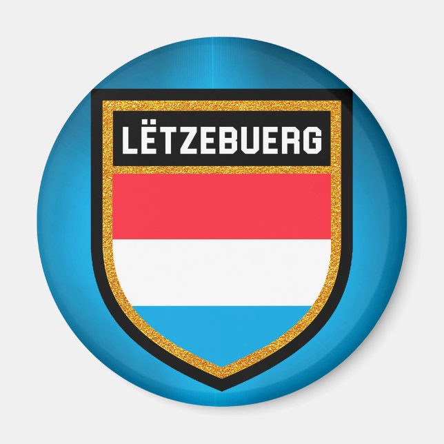 Luxembourg Flag Magnet (Front)