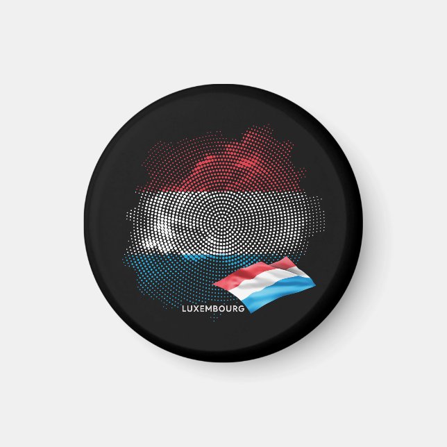 Luxembourg flag magnet (Front)