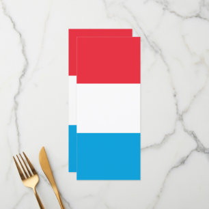 Luxembourg flag menu