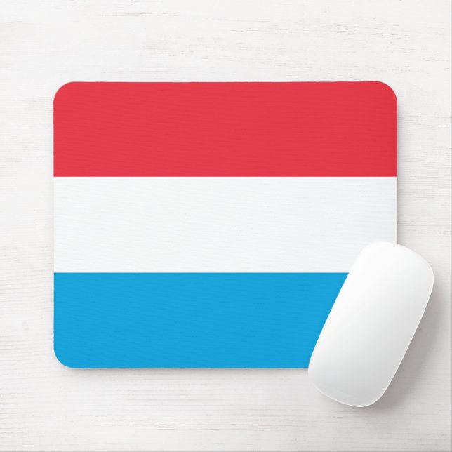 Luxembourg flag mouse mat (With Mouse)