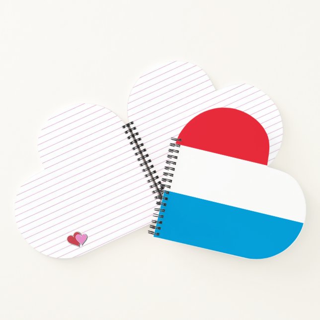 Luxembourg flag notebook (Inside)