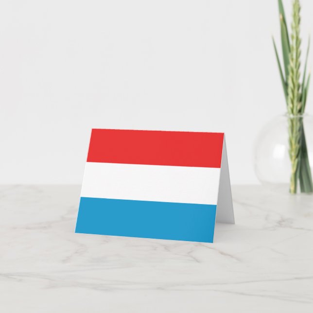 Luxembourg Flag Notecard (Front)
