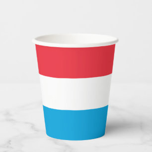 Luxembourg Flag Paper Cups
