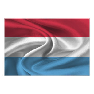 Luxembourg Flag Photo Print