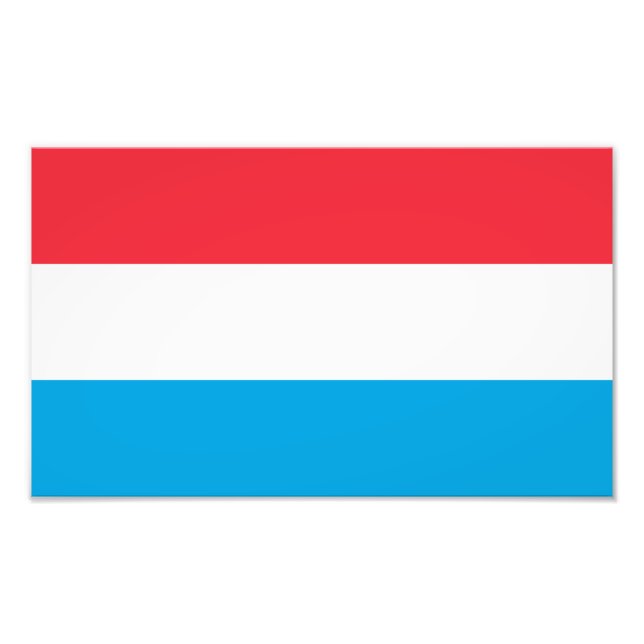 Luxembourg Flag Photo Print (Front)