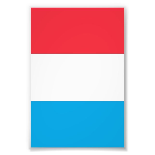Luxembourg flag photo print (Front)