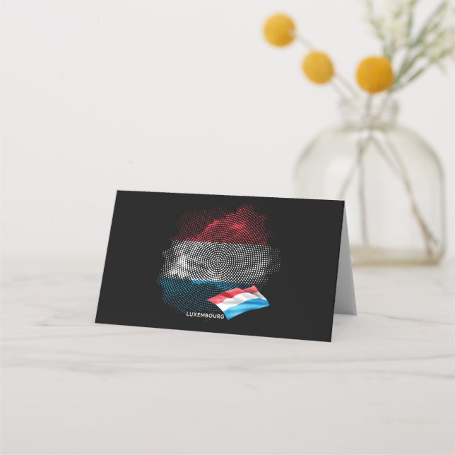 Luxembourg flag place card (Front)