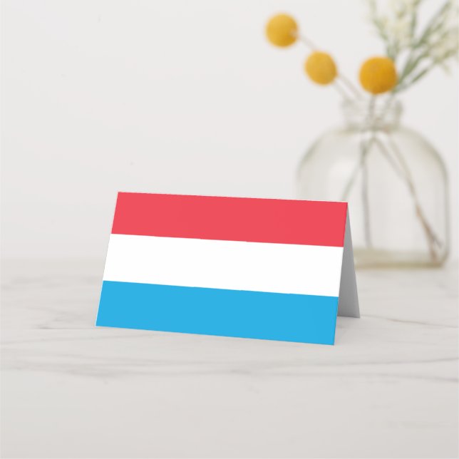 Luxembourg flag place card (Front)