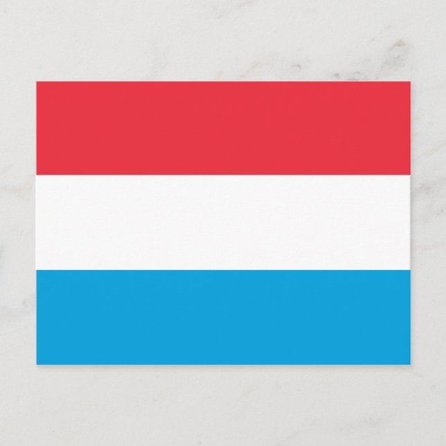 Luxembourg Flag Postcard (Front)