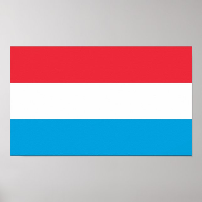 Luxembourg Flag Poster (Front)