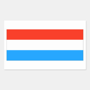 Luxembourg Flag Rectangular Sticker