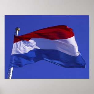 Luxembourg flag RF) Poster
