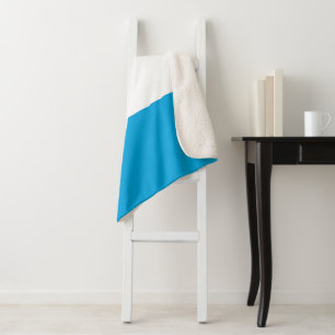 Luxembourg flag sherpa blanket