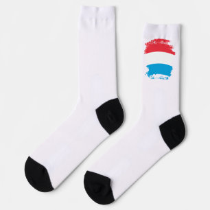 Luxembourg flag socks