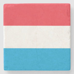 Luxembourg Flag Stone Coaster