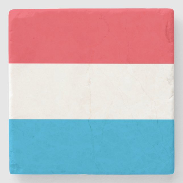 Luxembourg Flag Stone Coaster (Front)