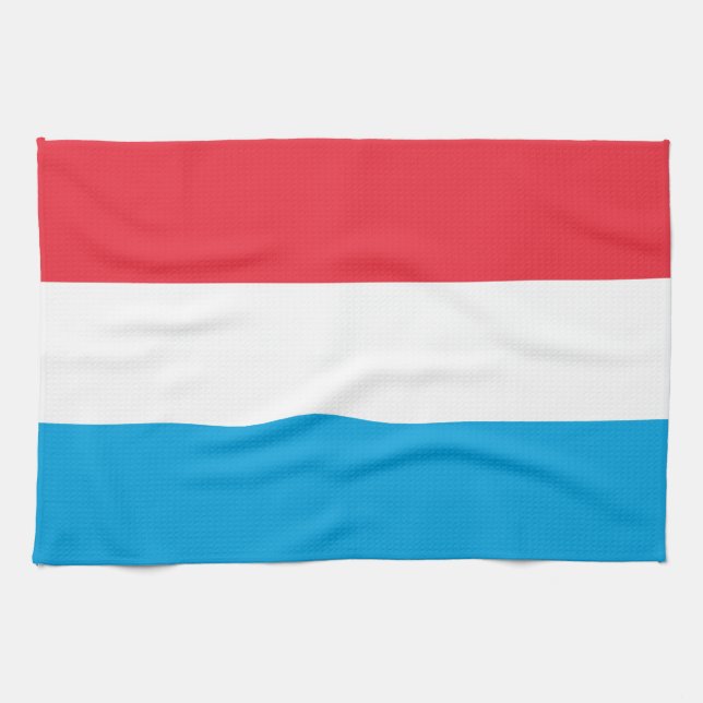 Luxembourg flag tea towel (Horizontal)