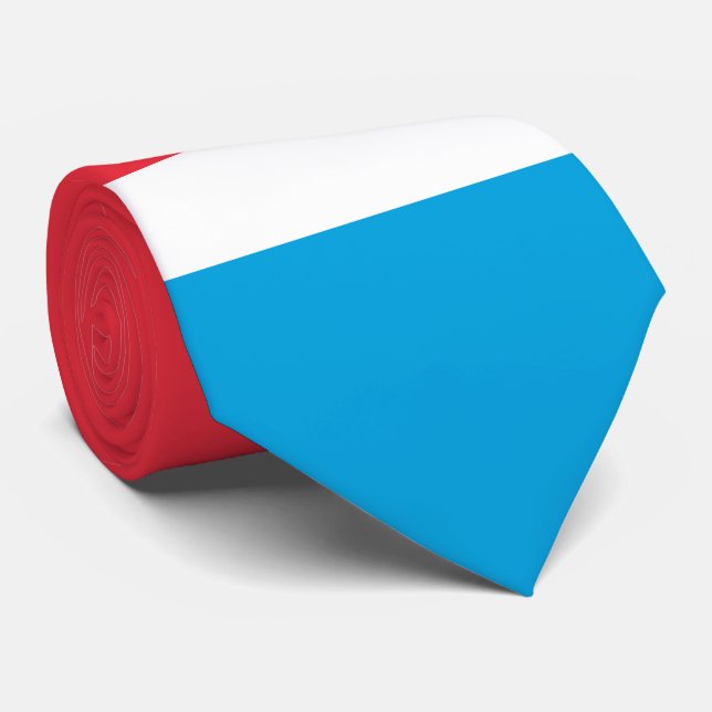 Luxembourg Flag Tie (Rolled)
