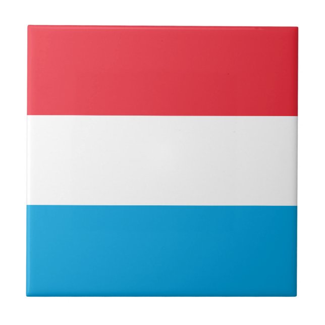 Luxembourg Flag Tile (Front)