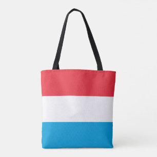 Luxembourg Flag Tote Bag