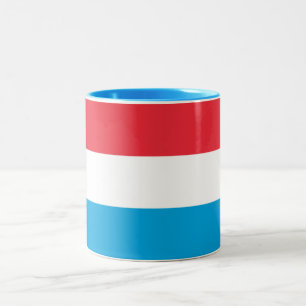 Luxembourg Flag Two-Tone Coffee Mug
