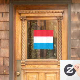 Luxembourg flag window cling