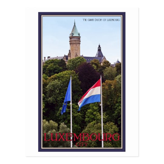 Luxembourg Flags Postcard