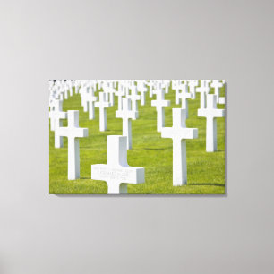 Luxembourg, Hamm. US Military Cemetery Canvas Print