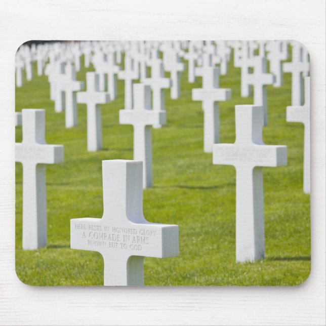 Luxembourg, Hamm. US Military Cemetery Mouse Mat (Front)
