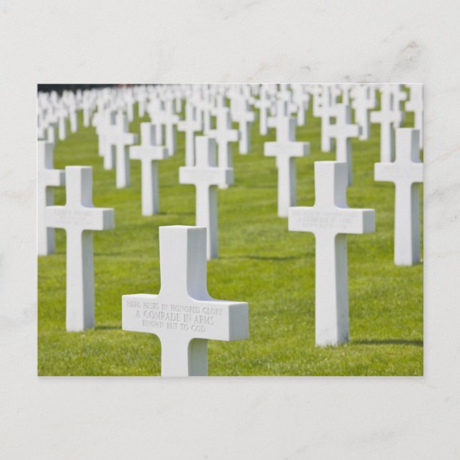 Luxembourg, Hamm. US Military Cemetery Postcard (Front)