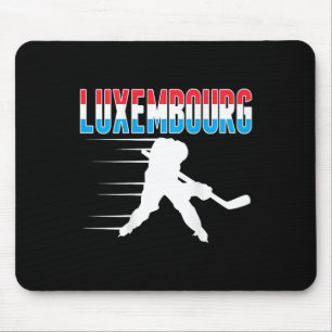 Luxembourg Ice Hockey Fans Jersey Luxembourgish Ho Mouse Mat