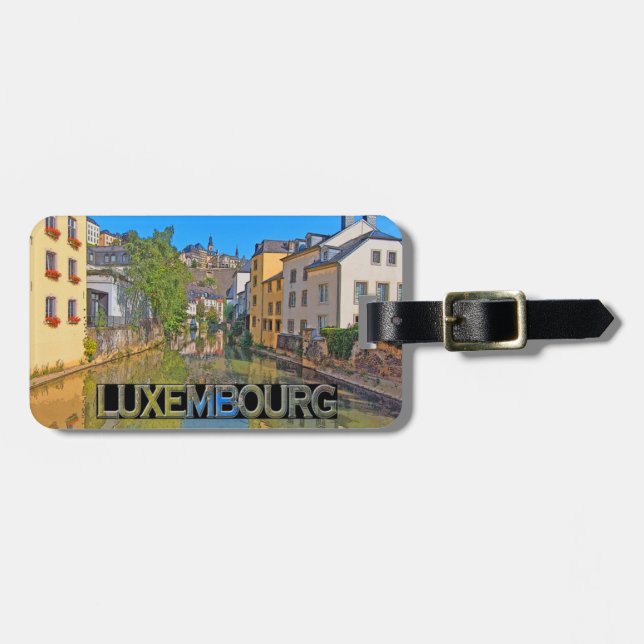Luxembourg Luggage Tag (Front Horizontal)