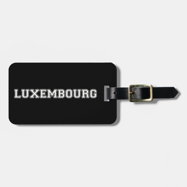 Luxembourg Luggage Tag (Front Horizontal)