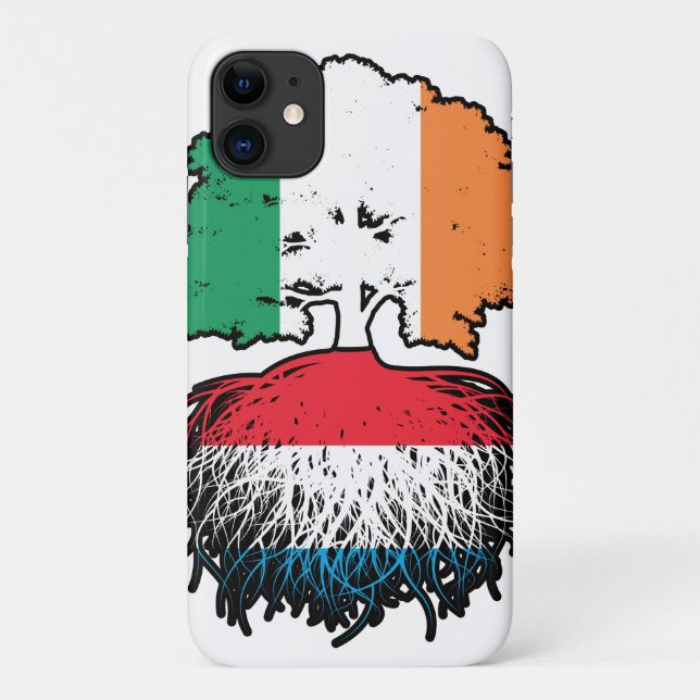 Luxembourg Luxembourgian Irish Ireland Tree Roots Case-Mate iPhone Case (Back)