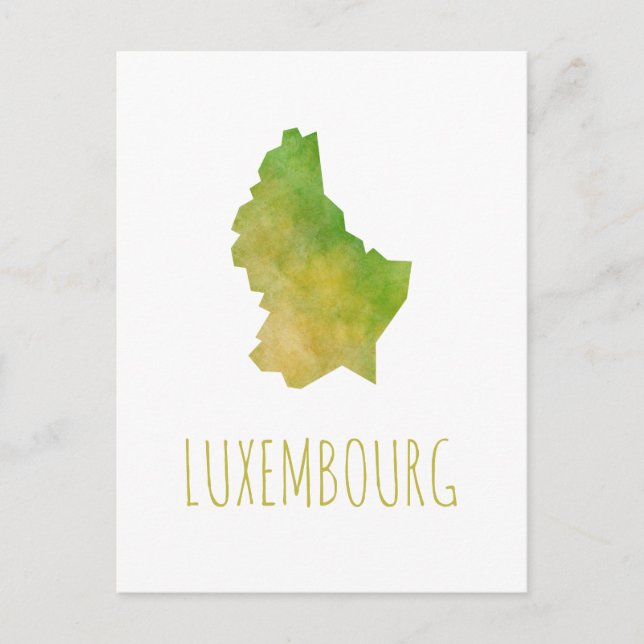 Luxembourg Map Postcard (Front)