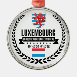 Luxembourg Metal Tree Decoration