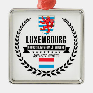 Luxembourg Metal Tree Decoration