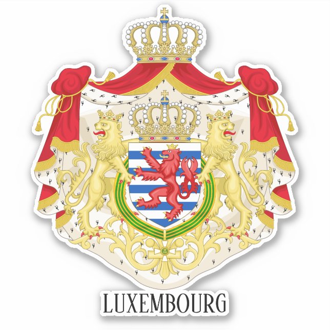 Luxembourg National Coat Of Arms Patriotic (Front)