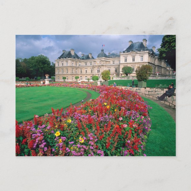 Luxembourg Palace in Paris, France. Postcard (Front)