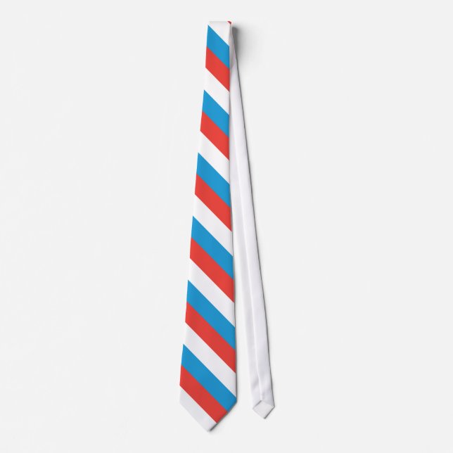 Luxembourg Plain Flag Tie (Front)