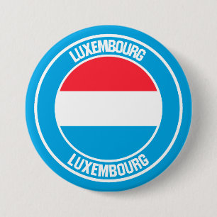 Luxembourg Round Emblem 7.5 Cm Round Badge