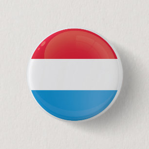 Luxembourg  Round Icon Flag  3 Cm Round Badge