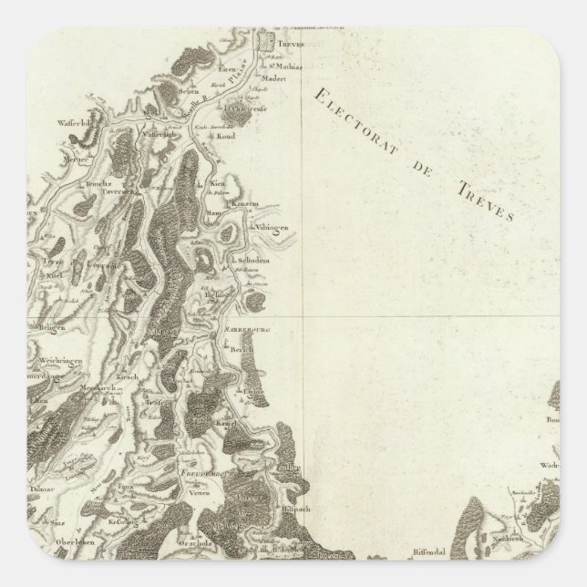 Luxembourg Square Sticker (Front)