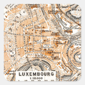 Luxembourg Square Sticker