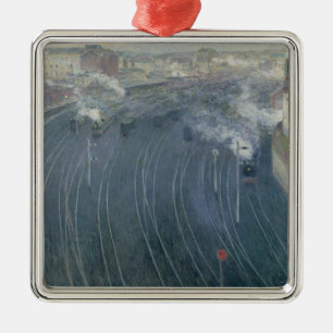 Luxembourg Station, Brussels, 1903 Metal Tree Decoration