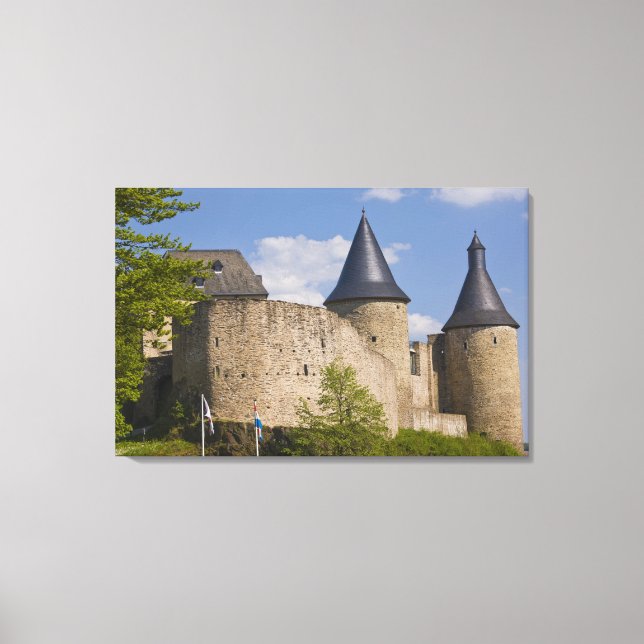 Luxembourg, Sure River Valley. Bourscheid, Canvas Print (Front)