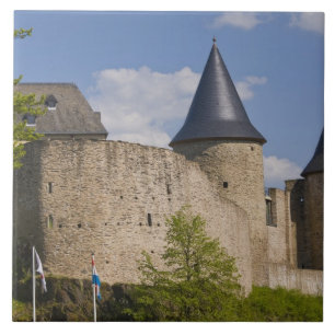 Luxembourg, Sure River Valley. Bourscheid, Tile